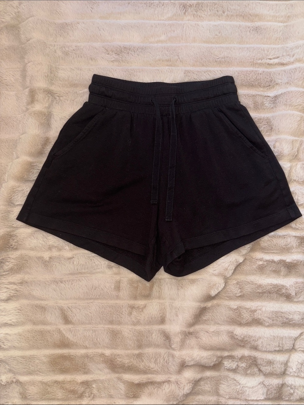 Lou & Grey Black Drawstring Athletic Shorts